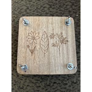 Vintage Plant Floral Wooden Flower Press Decoupage Cardboard Paper Screws